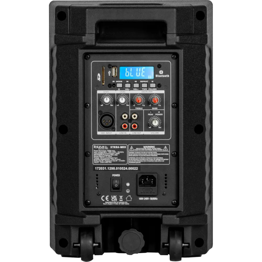 Ibiza XTK 8" - Aktiv Højttaler GPS & Sonar