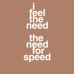 plakat: i feel need need speed - cider spice 60