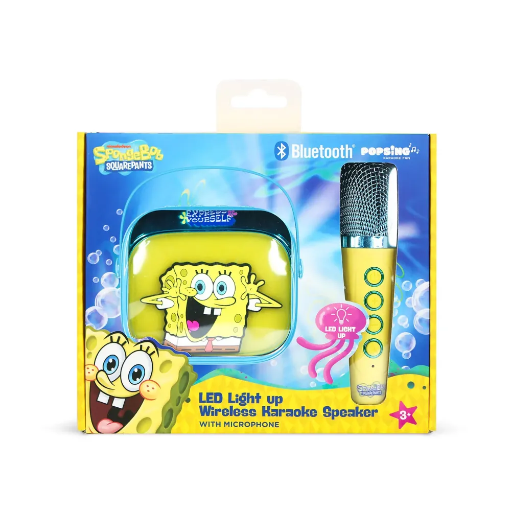 Spongebob Karaoke Speaker Popsing Microphone Led