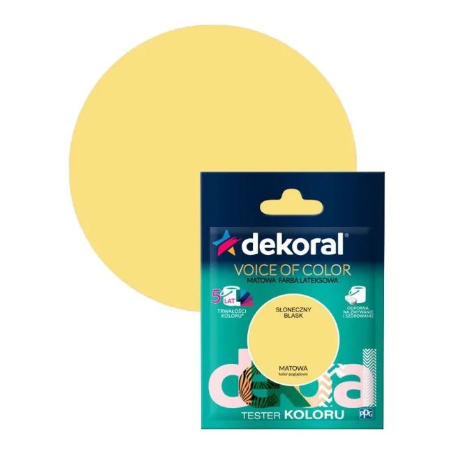 Testerfarve Dekoral Voice Color solskinsglød 0,05 l
