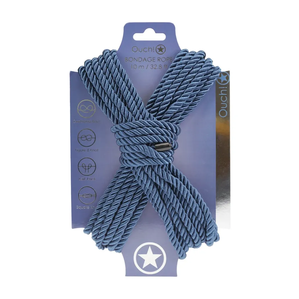 Bondage-reb i poly-material - 10 m - marineblå