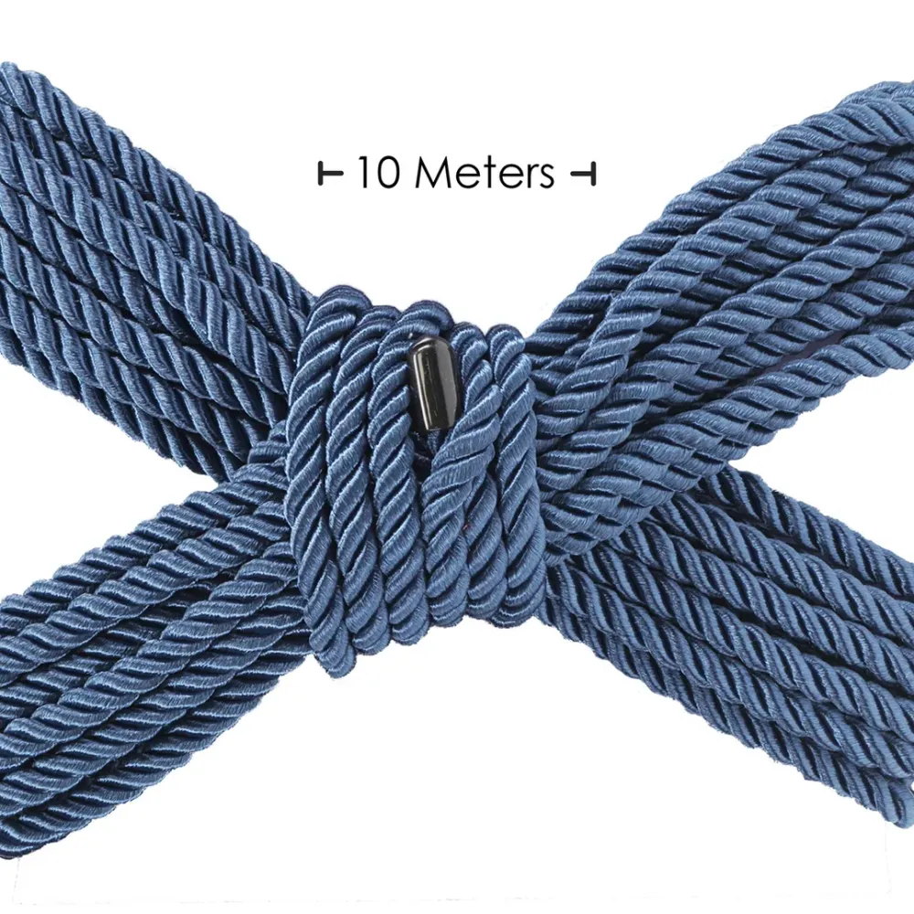 Bondage-reb i poly-material - 10 m - marineblå