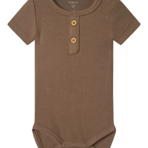 Name It Jular SS Body - Mørk valnød 50