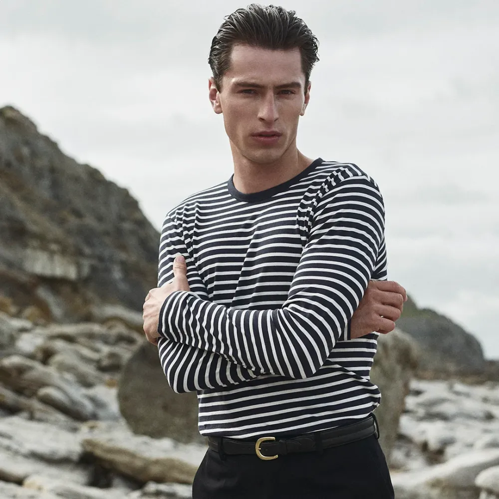 NMEA 2000 Tee Shirt Joritz | breton stripe deep marine S