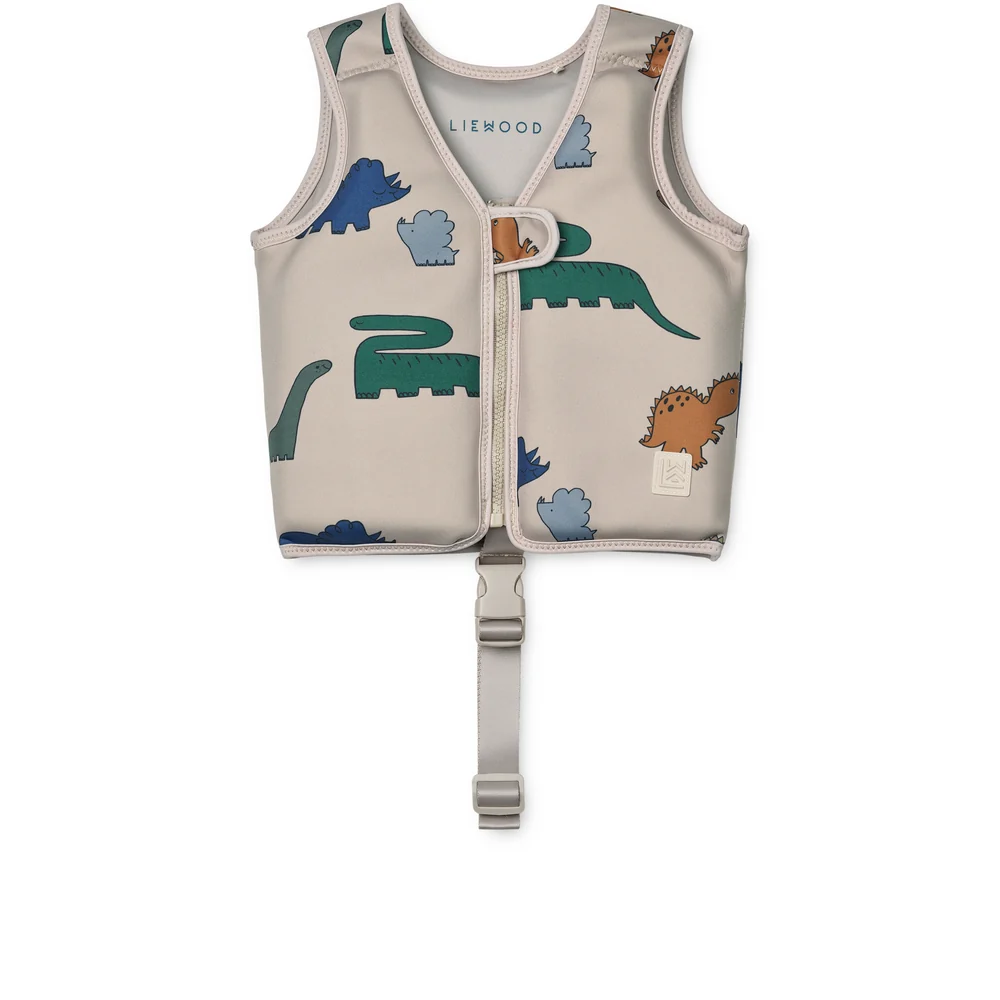 Professional Marine Liewood Dove Badevest - Dinosaurs / Mist