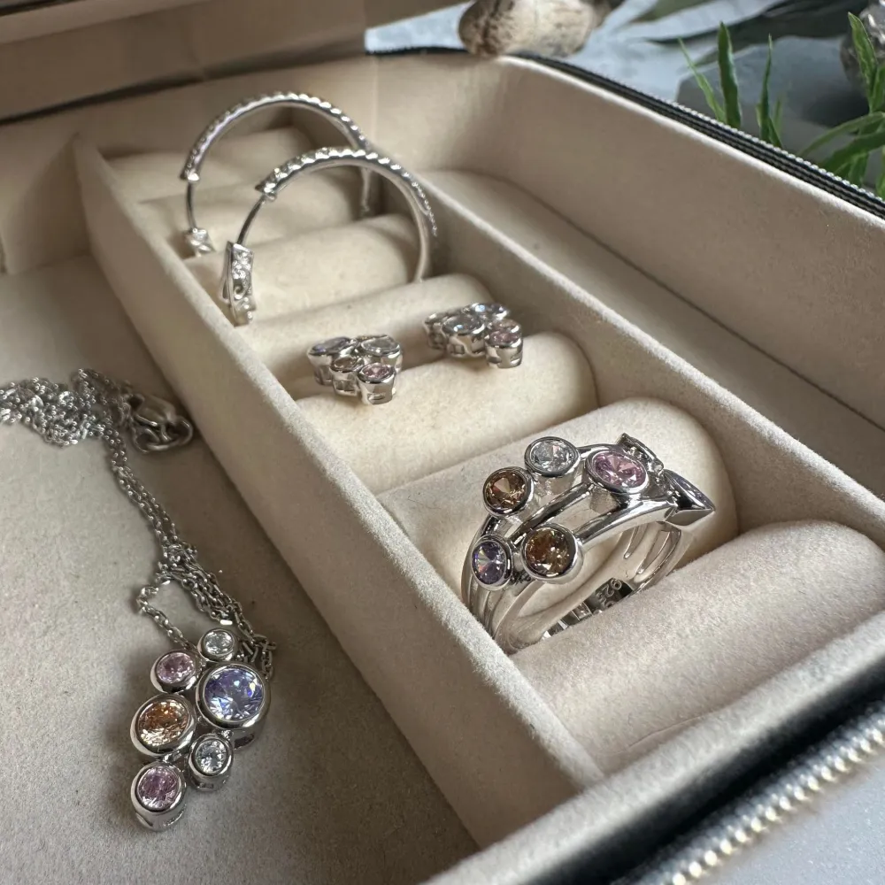 Øreringe Miriam Color - Sterling Platinum