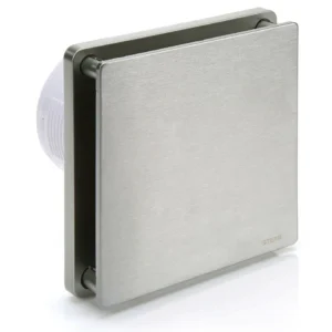 STERR BFS100H-S - 100 mm Badeværelsesventilator, med fugtighedssensor, 90 m³/h, Sølv