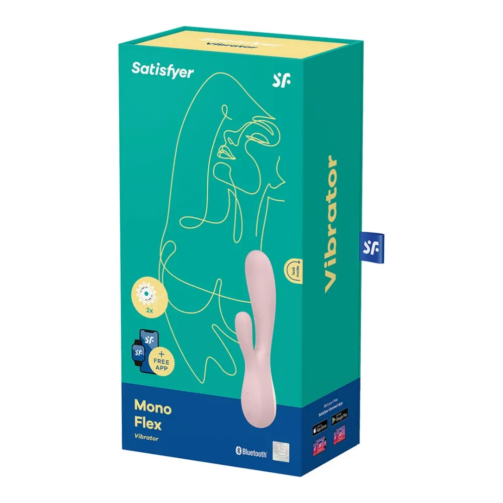 Waterproof IPX7 Mono Flex - Kaninvibrator - Mauve