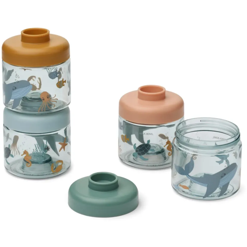 GPS Chartplotter LIEWOOD Sea Creature / Sandy Dominique Baby Mad Tritan Bokse 4-Pak