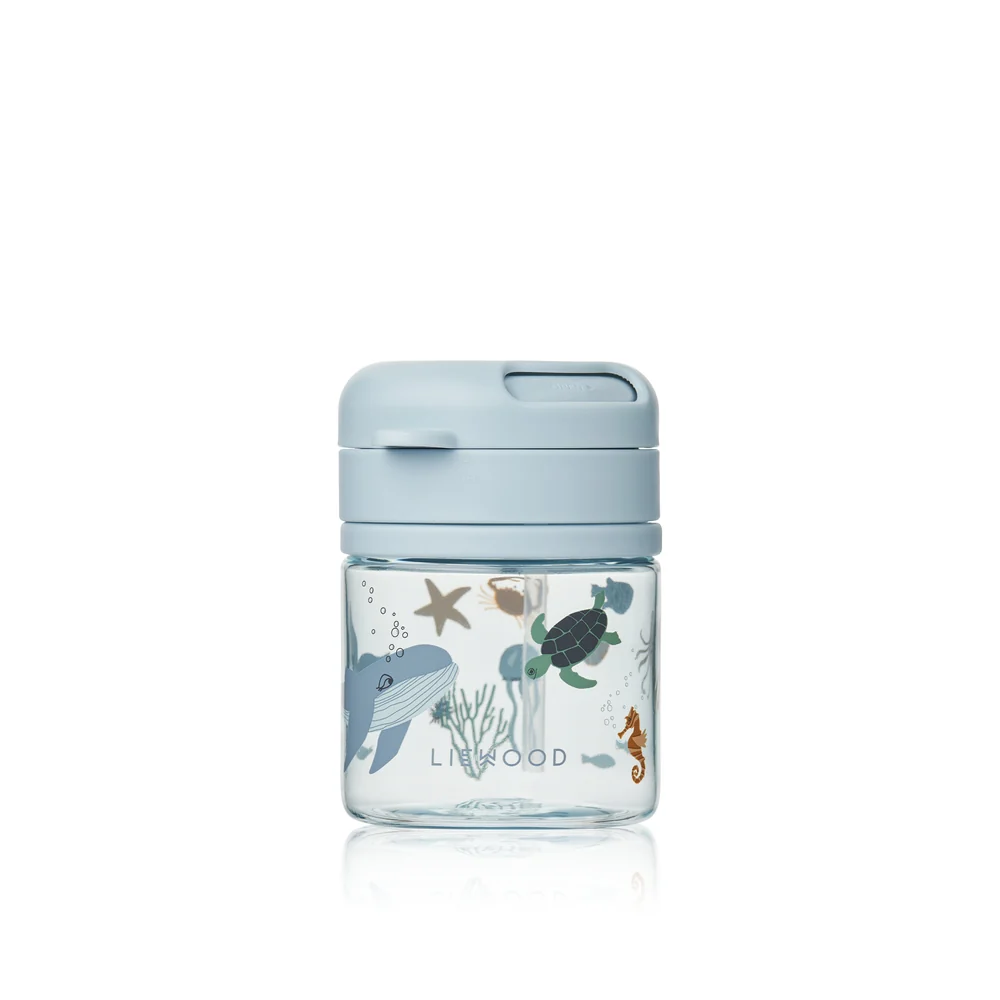 Liewood Pavia Tritan Sugerørskop - Sea creature / Sandy Saltwater Boats