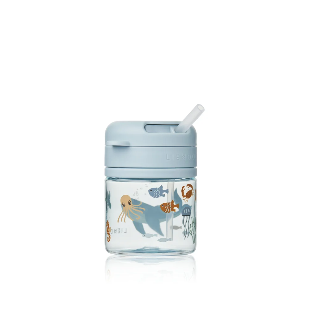 Liewood Pavia Tritan Sugerørskop - Sea creature / Sandy Saltwater Boats