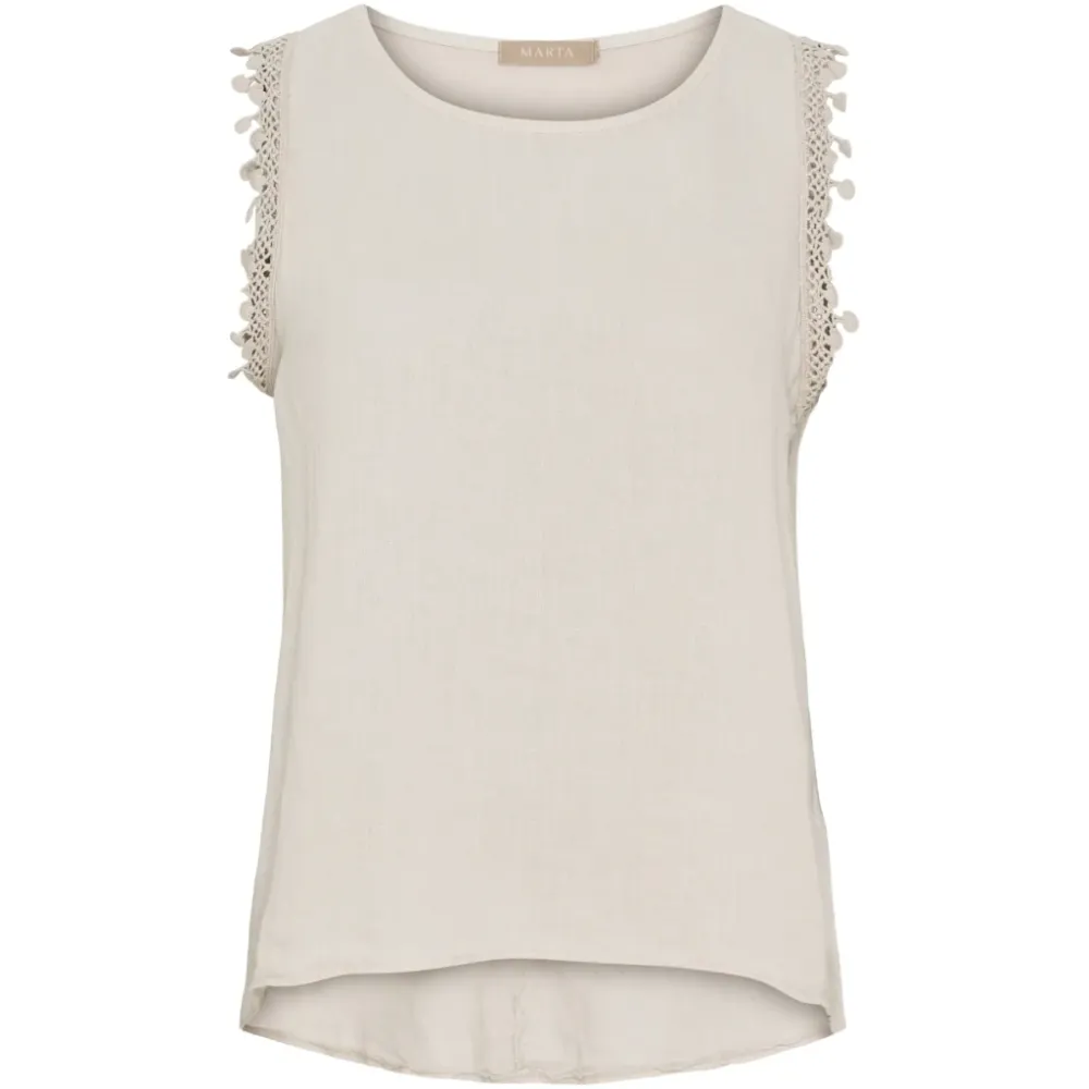 Marta du Chateau dame top MdcHolly 258355 - Sabbia1752
