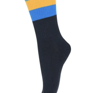 Melton Rummelig Stripes Strømper - Marine 23