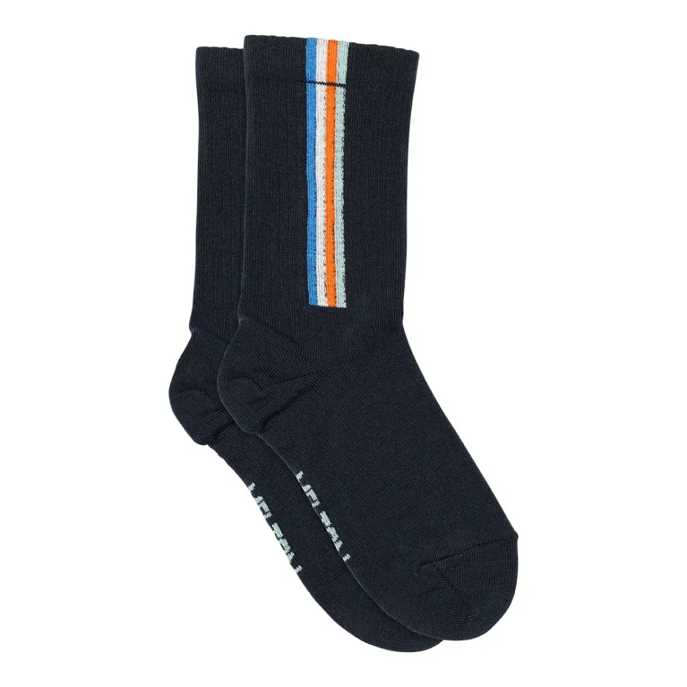 Melton Vertical Stripes Strømper - Marine 23