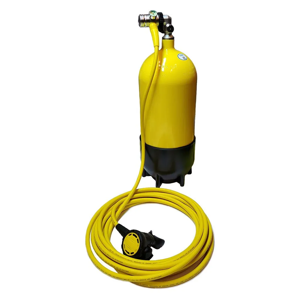 METALSUB - HOOKAH - Regulatorsæt til båd - m. 10 m slange med 1 trin og regulator