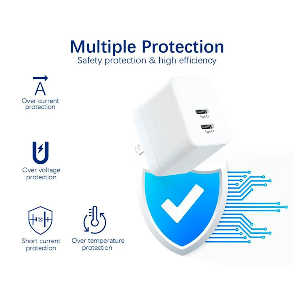Mobile Origin Super Charger 35W GaN Vægoplader m. 2x MODERN USB - Sort