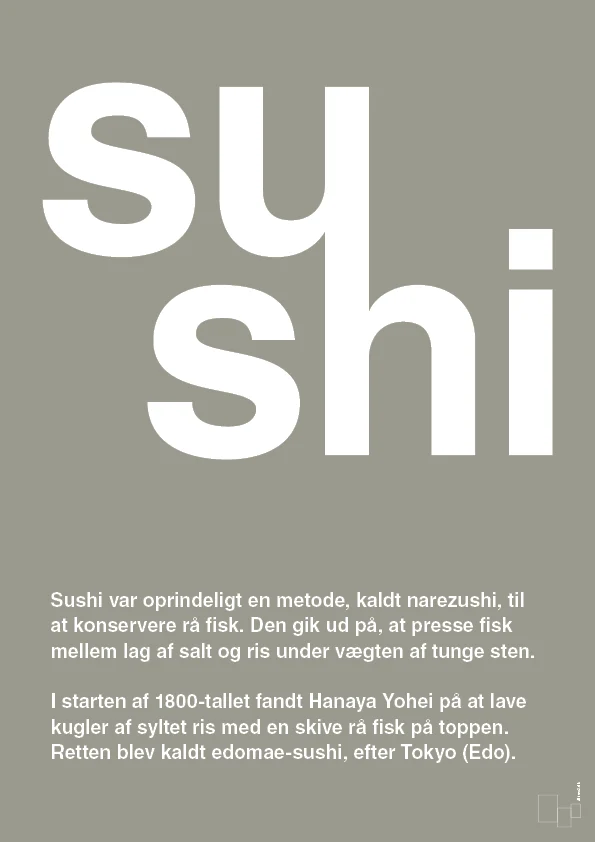 Professional Marine plakat: sushi - battleship tin 60