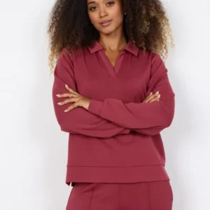 SC-BANU 285 Pullover Rubin rød Xs