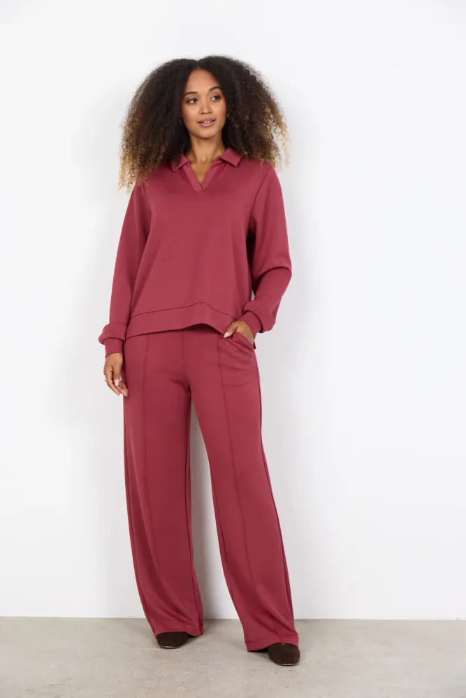 SC-BANU 285 Pullover Rubin rød Xs