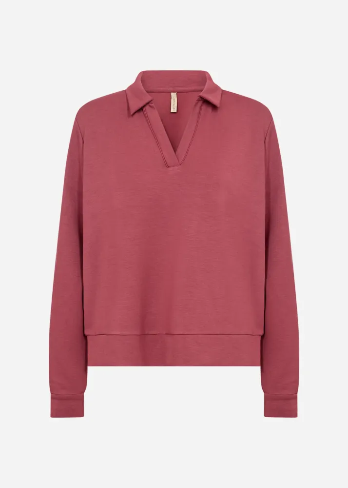 SC-BANU 285 Pullover Rubin rød Xs