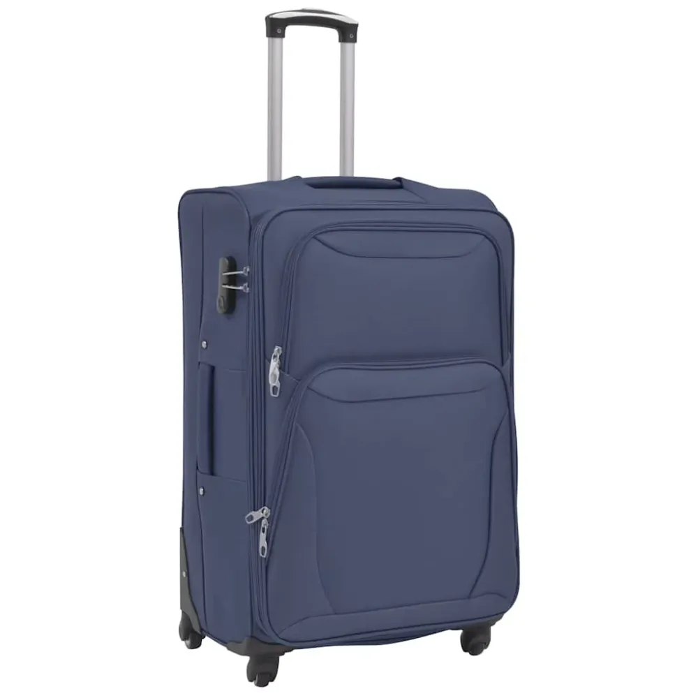 softcase-trolleysæt 3 stk. marineblå