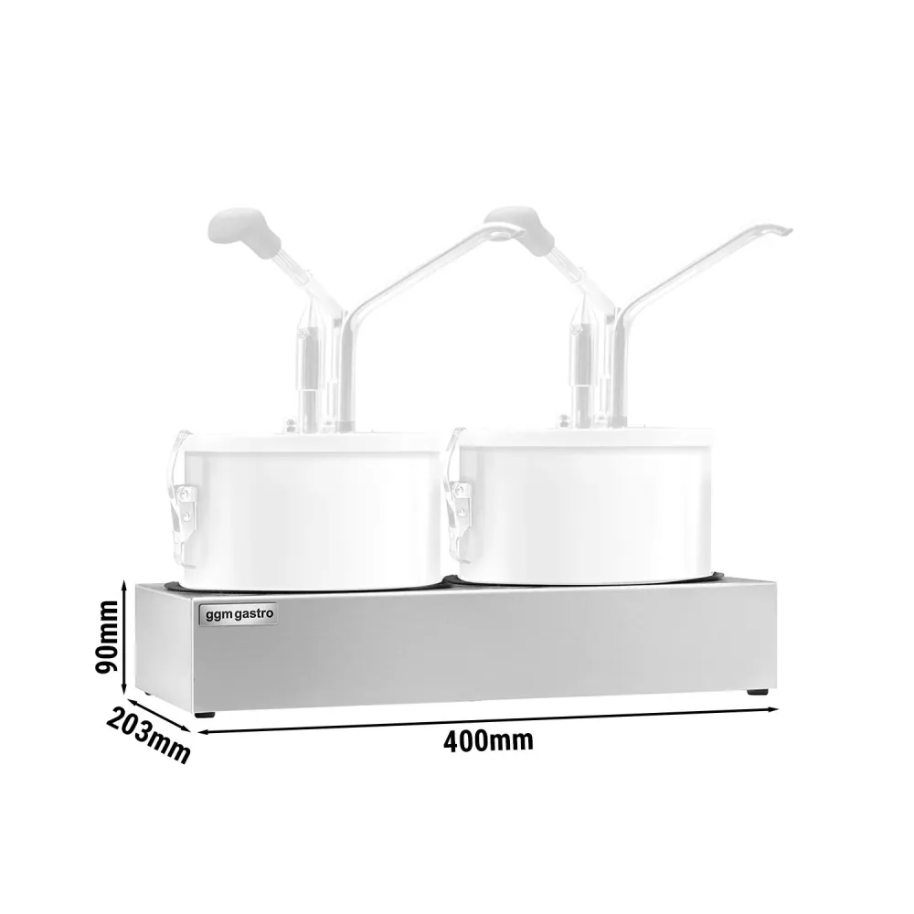 Stativ i rustfrit alloy - passer til sovsedispenser SSMBH4 - 2x 4 liter