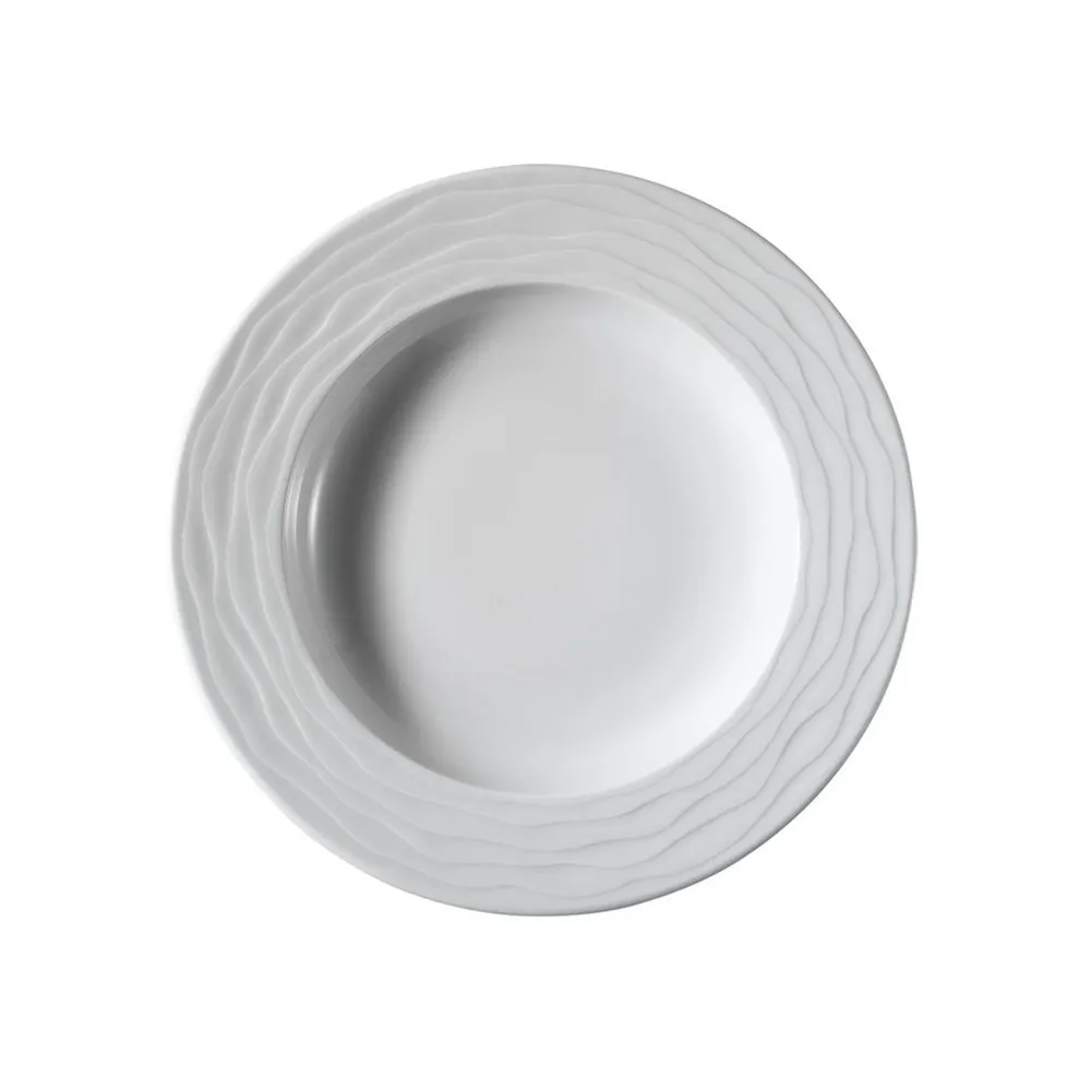 (12 stk.) SEA WAVE - Dyb tallerken - Ø 23 cm
