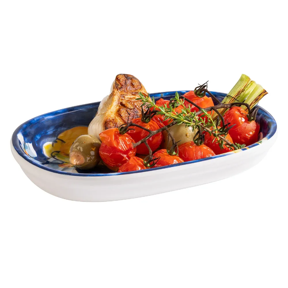 (6 stk.) Skål - MEDITERRANEAN - Melamin - 0,2 Liter - 185x115mm - Assorted colors