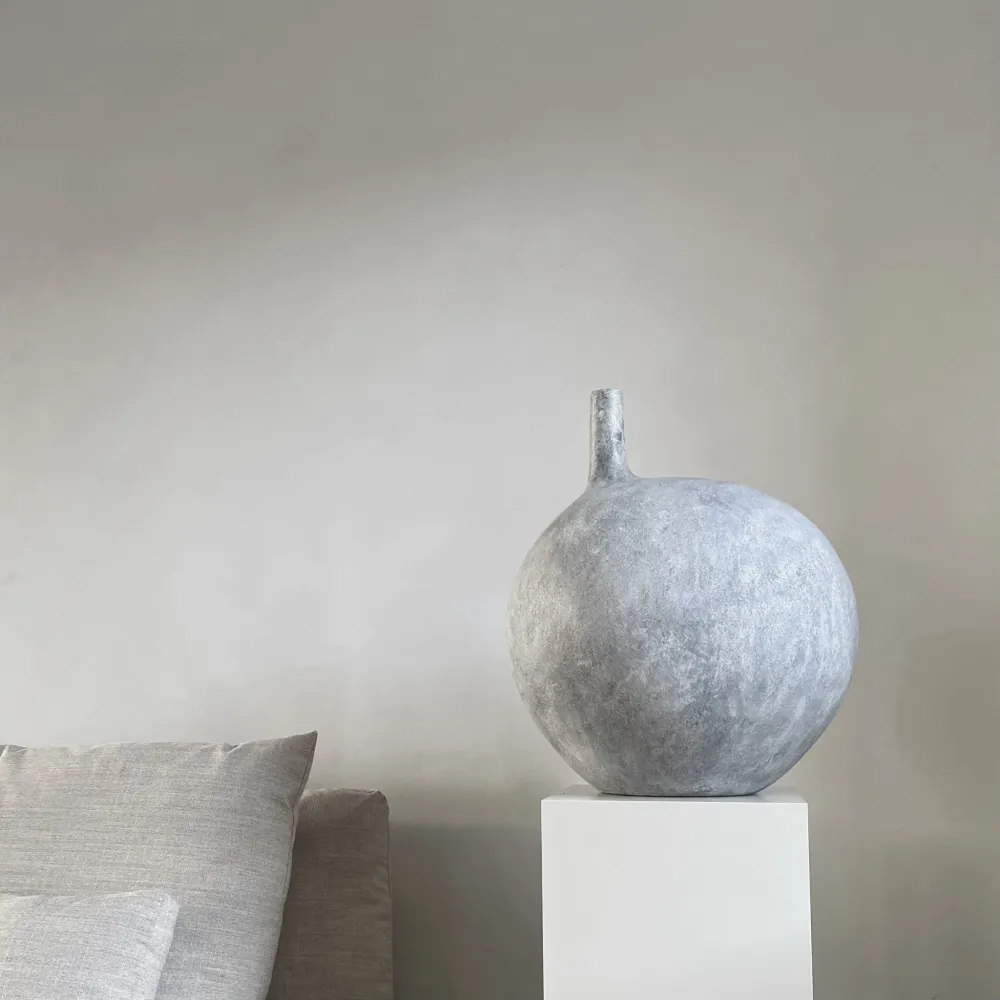 Submarine Vase - Big - Airy Grey White | Black