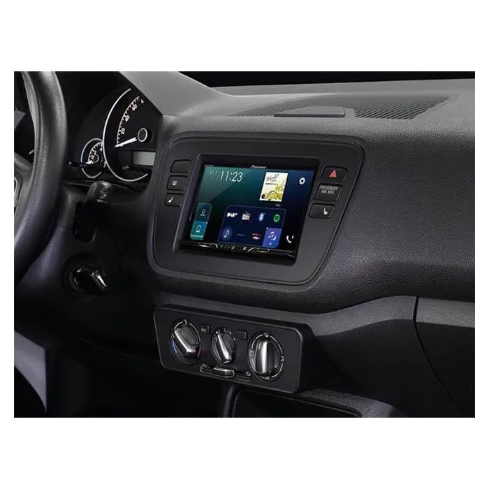 2-DIN Ramme til Mii, Citigo og Up midnight 2-Year Waterproof Warranty