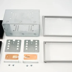 2-DIN Ramme til Opel (Sølv) White | Black