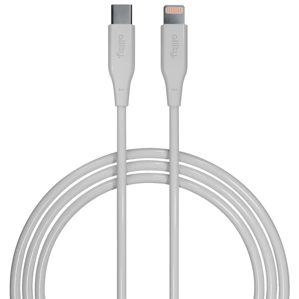 Allity cable AUC-02 USB-C - Lightning-kabel 2.0 m 27W white