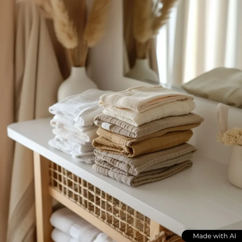 ANTIQUE ROSA DOUBLE GAUZE MUSSELIN – BLØD & ÅNDBAR