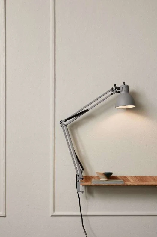 Archi T2 E27 grå bordlampe