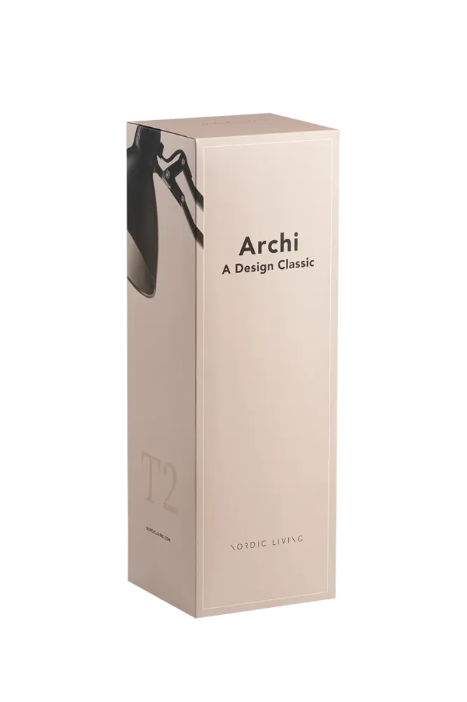 Archi T2 E27 sort/guld bordlampe