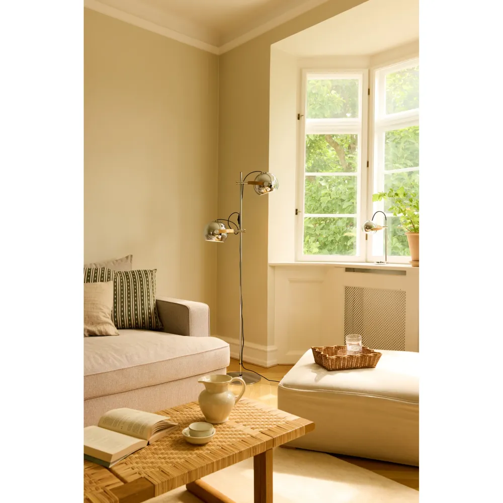 DC 2 ARM GULVLAMPE Ø18 KROM