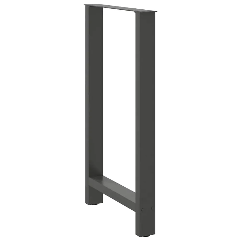 barbordsben antracit 2 stk. 60x(100-101) cm chromed