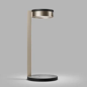 Blade T2 Slank matsort satinguld LED bordlampe