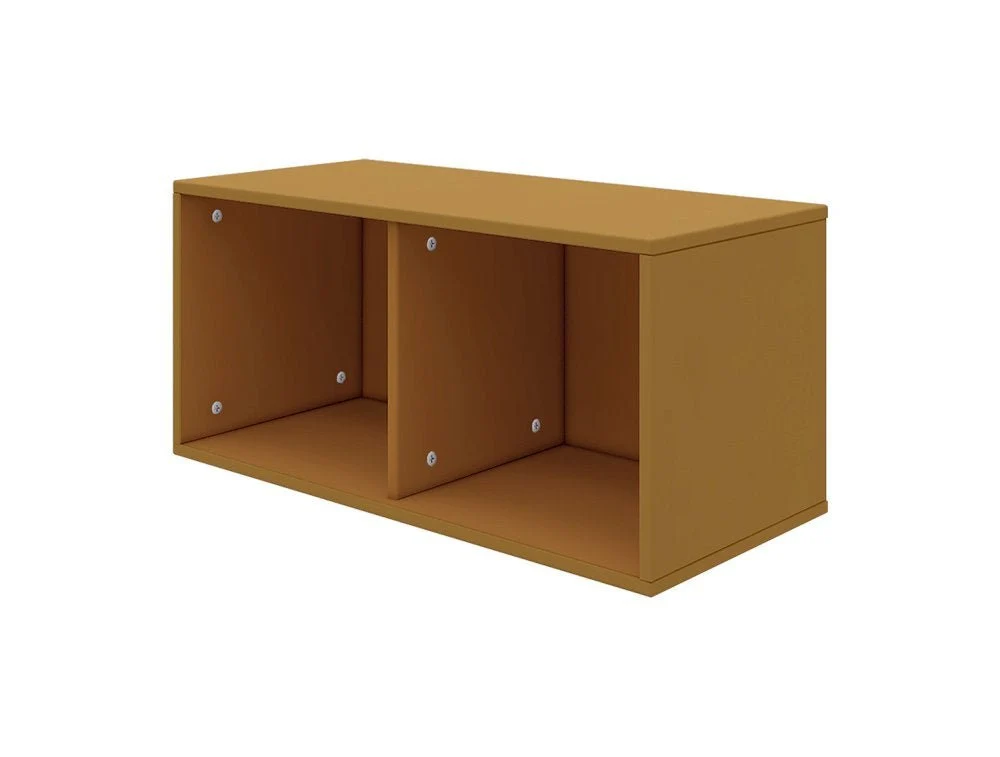 Bogkasse m/2 rum Mustard - FLEXA