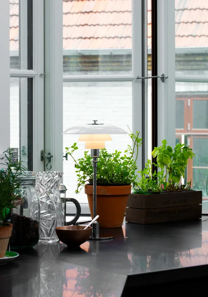 Bordlampe PH 2/1 højglansforkromet