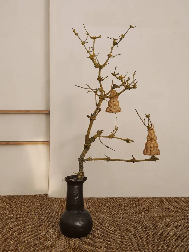 Braided Bell Baubles - Adjust 2 - Natural