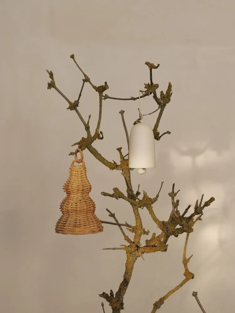 Braided Bell Baubles - Adjust 2 - Natural