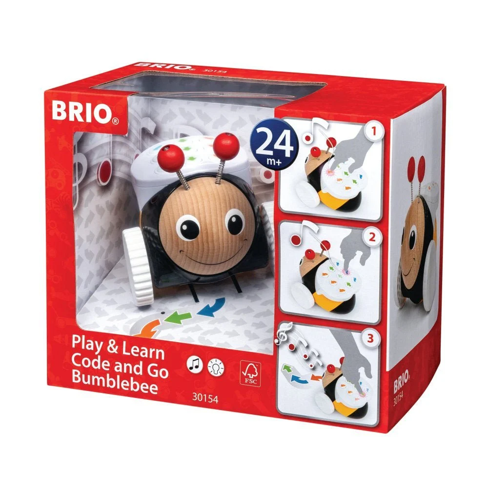 BRIO 30154 - Humlebi med kodefunktion - STEM legetøj - Fra 2 år.