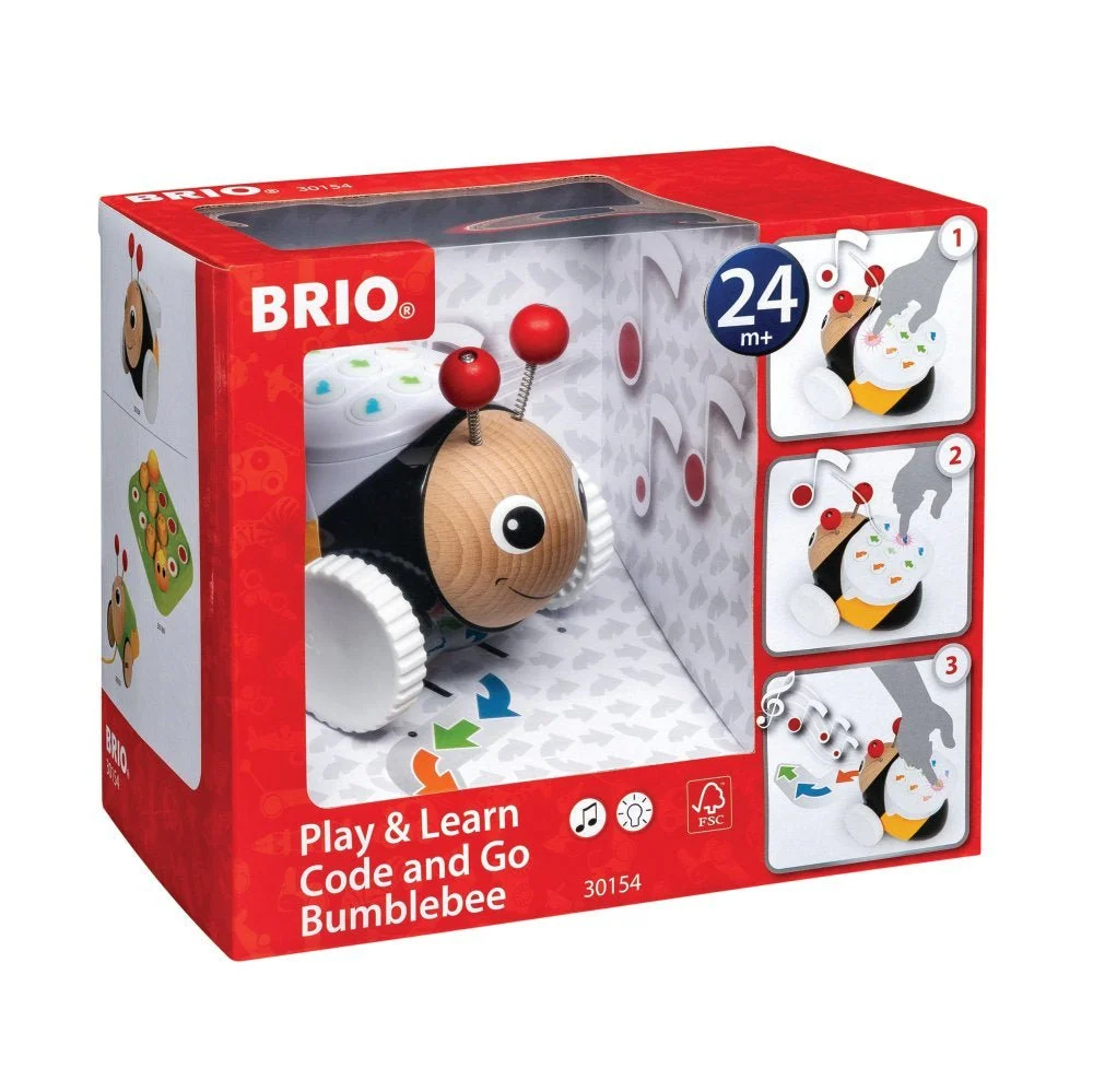 BRIO 30154 - Humlebi med kodefunktion - STEM legetøj - Fra 2 år.