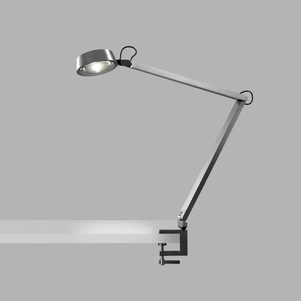 Charcoal T2 Bordlampe m/ klemme Titanium - Light-Point