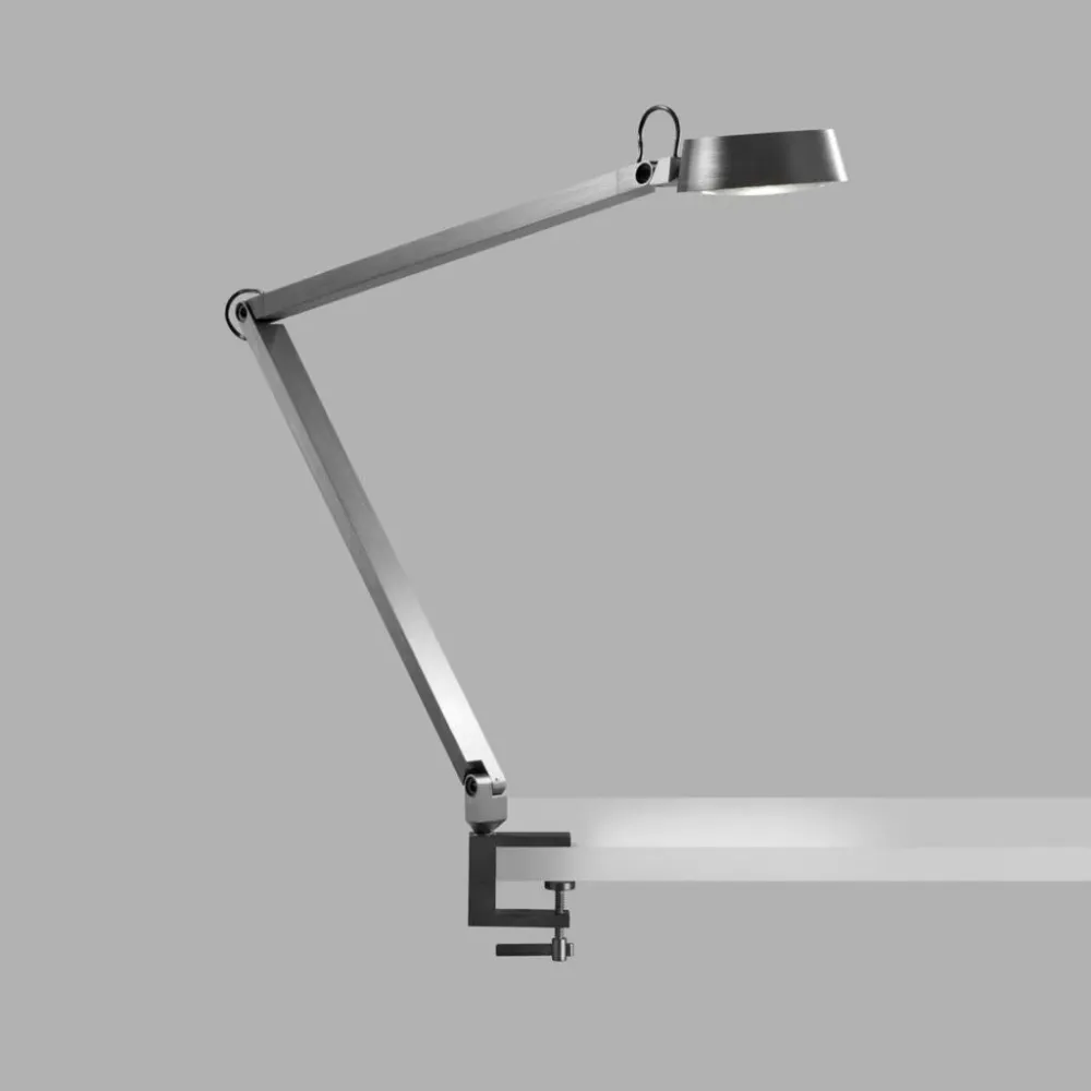 Charcoal T2 Bordlampe m/ klemme Titanium - Light-Point