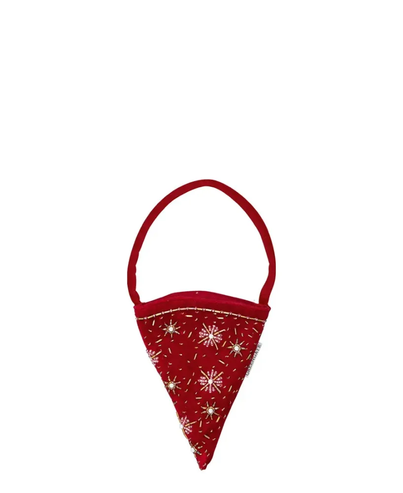 Cornet rød bead embroidery place 2