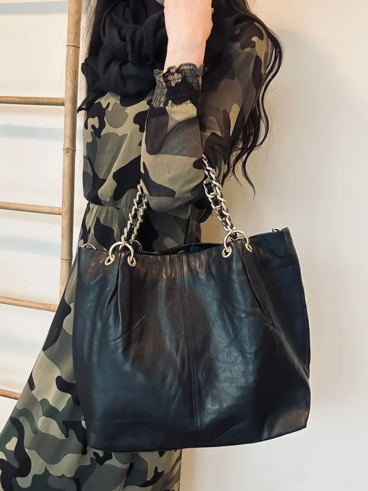 Crossbody BLACK med 2 taskeremme