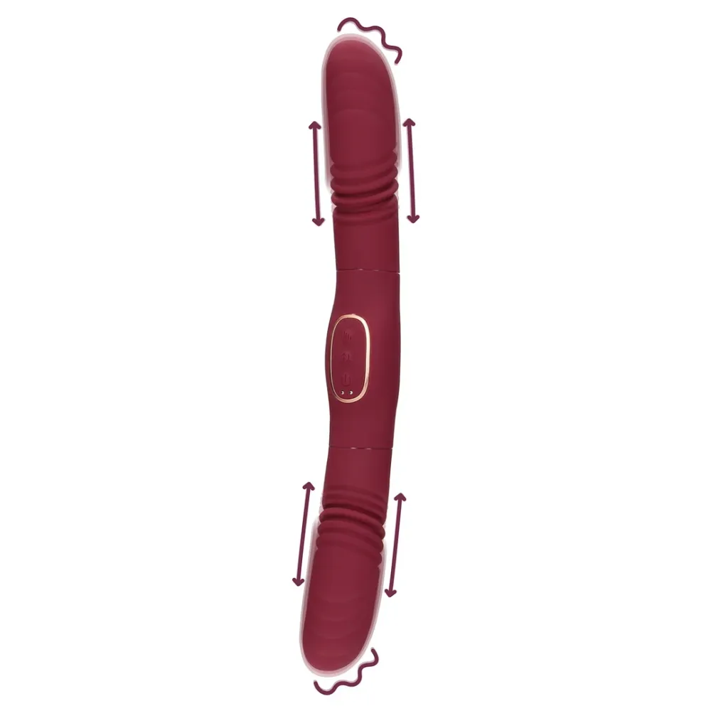 Dobbeltsidet stødvibrator - Merlot Grape
