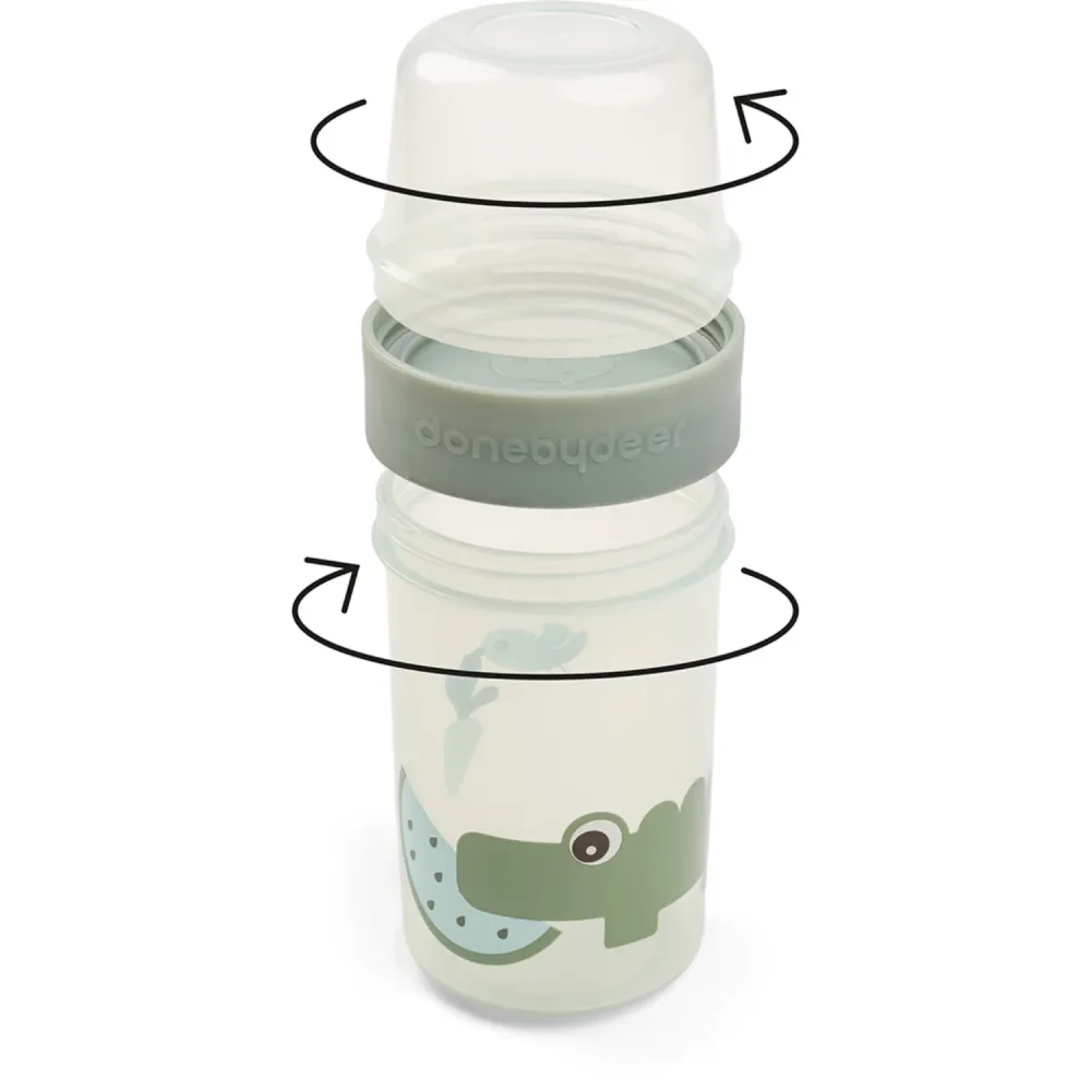 DonebyDeer Emerald To Go 2-Way Snackbøtte L Croco
